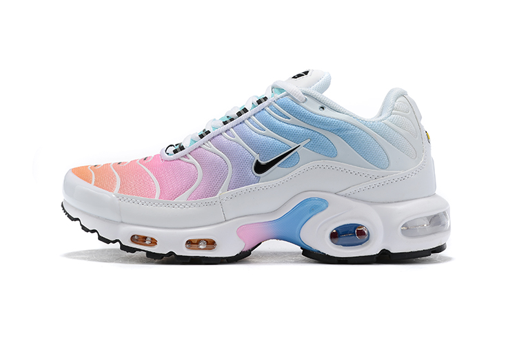 Women Nike Air Max PLUS White Pink Blue Black Shoes